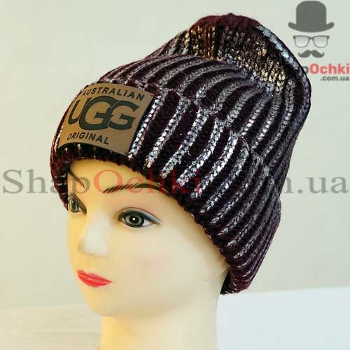 Шапка жіноча Rioni,  Lopata sil,  UGG Australia,  з напиленням