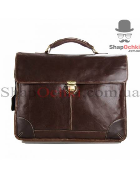 Портфель чоловічий Tiding Bag 7091C, шкіра, коричневий