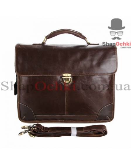 Портфель чоловічий Tiding Bag 7091C, шкіра, коричневий