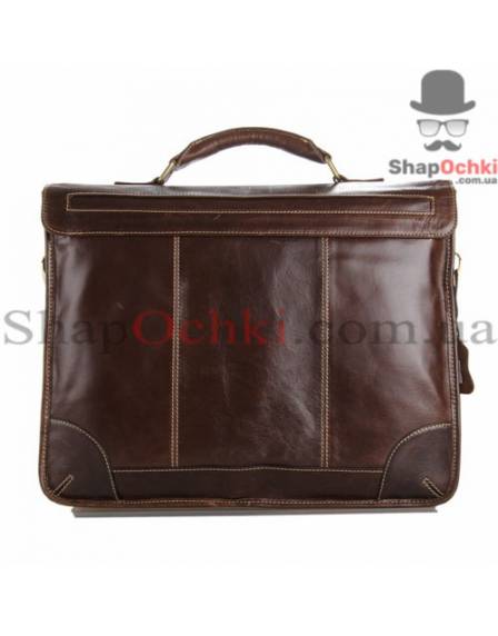 Портфель чоловічий Tiding Bag 7091C, шкіра, коричневий