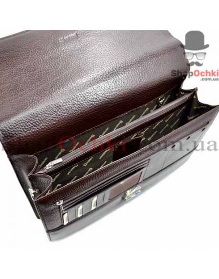 Портфель мужкой Desisan, 5006-019, шкіра, коричневий