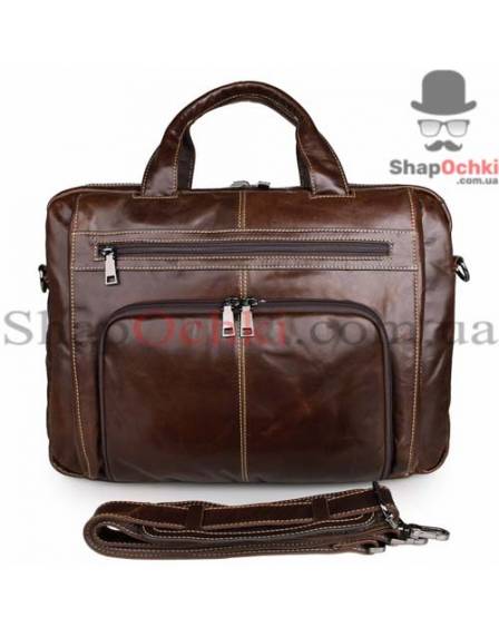 Сумка чоловіча Tiding Bag 7310C, шкіра, коричнева