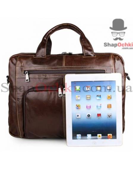 Сумка чоловіча Tiding Bag 7310C, шкіра, коричнева