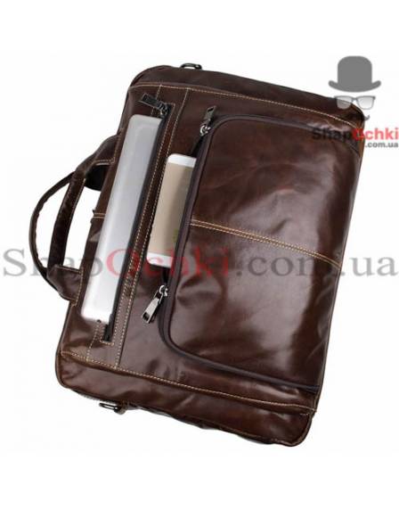 Сумка чоловіча Tiding Bag 7310C, шкіра, коричнева