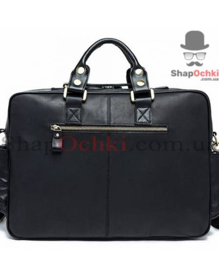Сумка мужская Tiding Bag 7028A-1, кожа, черная
