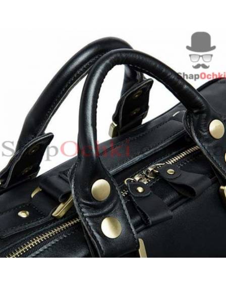 Сумка мужская Tiding Bag 7028A-1, кожа, черная