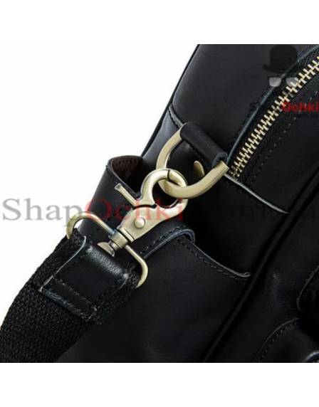 Сумка мужская Tiding Bag 7028A-1, кожа, черная