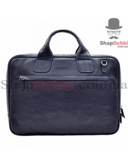 Портфель чоловічий Desisan, 052-315, шкіра, синій