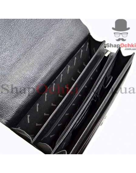 Портфель мужской Desisan, 317-011, кожа, черный