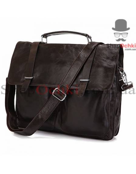 Портфель чоловічий Tiding Bag 6057J, шкіра, коричневий