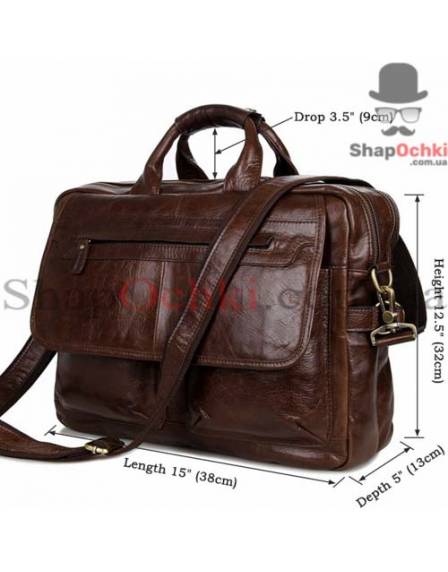 Сумка чоловіча Tiding Bag 7085C, шкіра, коричнева