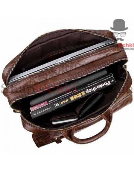 Сумка чоловіча Tiding Bag 7085C, шкіра, коричнева