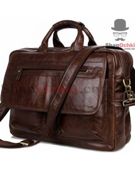 Сумка чоловіча Tiding Bag 7085C, шкіра, коричнева