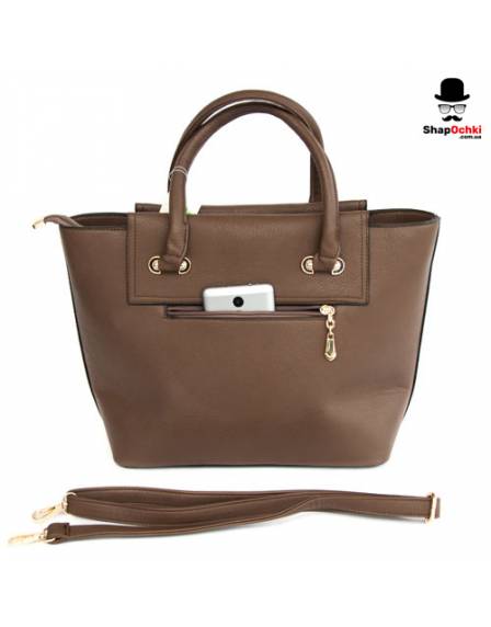 Сумка жіноча Michael Kors 98002, екошкіра, кава