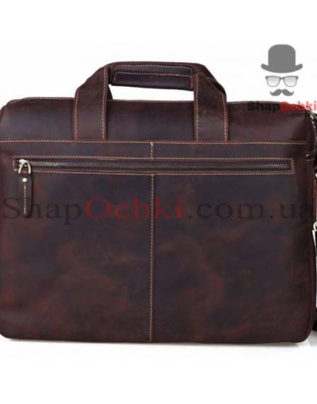 Портфель чоловічий Tiding Bag 7167R, шкіра, темно-коричневий