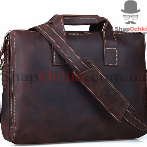 Портфель чоловічий Tiding Bag 7167R,  шкіра,  темно-коричневий