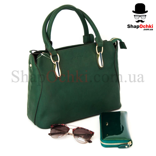 Сумка женская Paul Danny PL70256-9,  экокожа,  зеленая