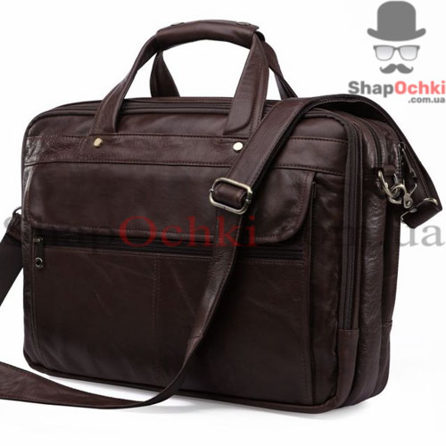 Сумка мужская Jasper&Maine 7146C-1,  кожа,  цвет кофейный