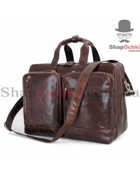 Сумка чоловіча Tiding Bag 7343C, шкіра, коричнева