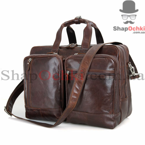 Сумка чоловіча Tiding Bag 7343C,  шкіра,  коричнева