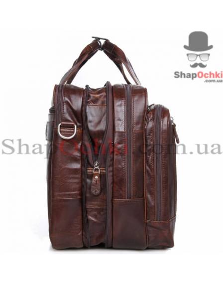 Сумка чоловіча Tiding Bag 7343C, шкіра, коричнева