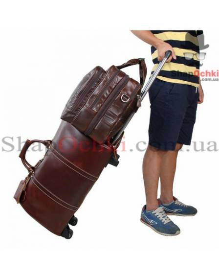 Сумка чоловіча Tiding Bag 7343C, шкіра, коричнева