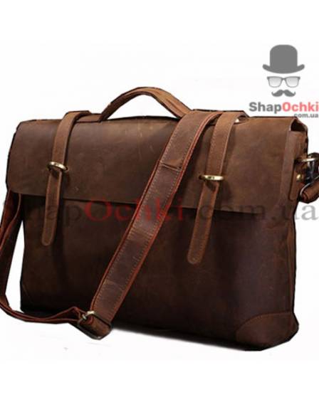 Портфель чоловічий Tiding Bag 7082R, шкіра, темно-коричневий