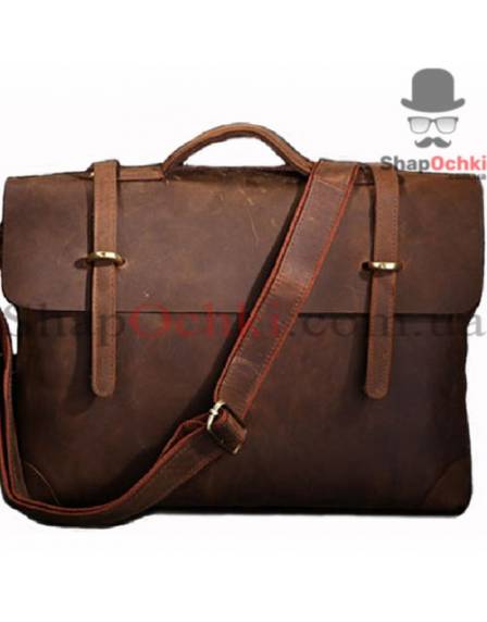 Портфель чоловічий Tiding Bag 7082R, шкіра, темно-коричневий