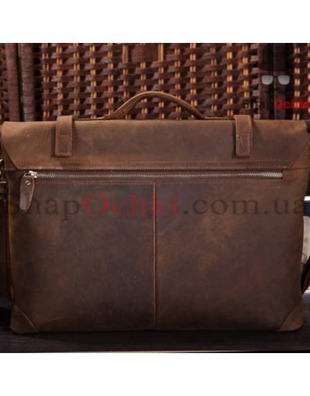 Портфель чоловічий Tiding Bag 7082R, шкіра, темно-коричневий