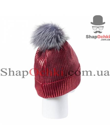 Шапка жіноча UGG, Ріана, бордо+червоний