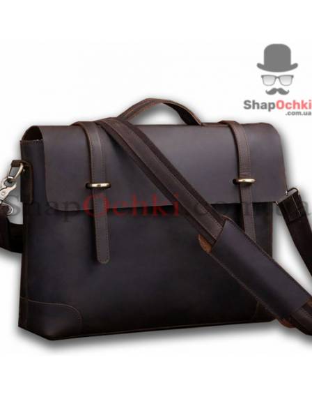 Портфель чоловічий Tiding Bag 7082R-1, шкіра, темно-коричневий