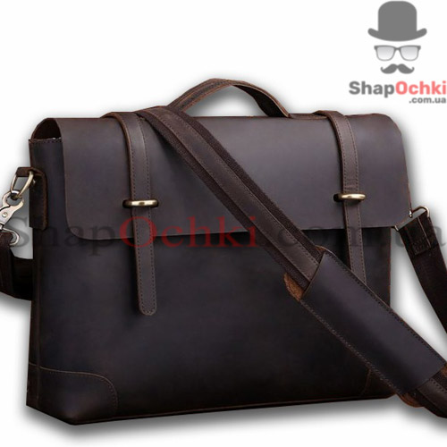 Портфель чоловічий Tiding Bag 7082R-1,  шкіра,  темно-коричневий