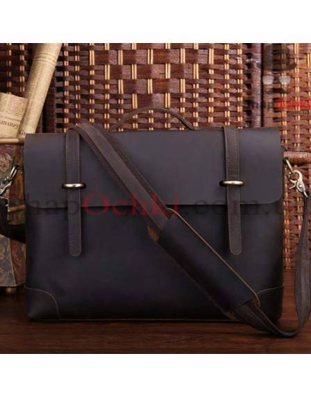 Портфель чоловічий Tiding Bag 7082R-1, шкіра, темно-коричневий