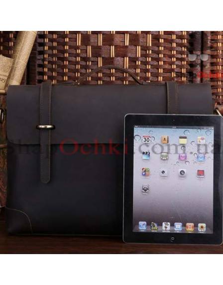 Портфель чоловічий Tiding Bag 7082R-1, шкіра, темно-коричневий