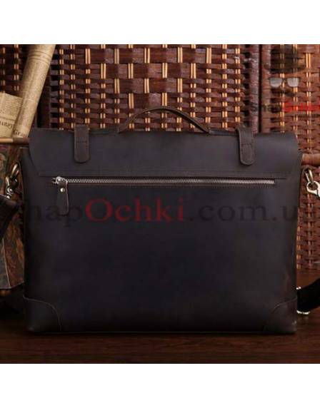 Портфель чоловічий Tiding Bag 7082R-1, шкіра, темно-коричневий