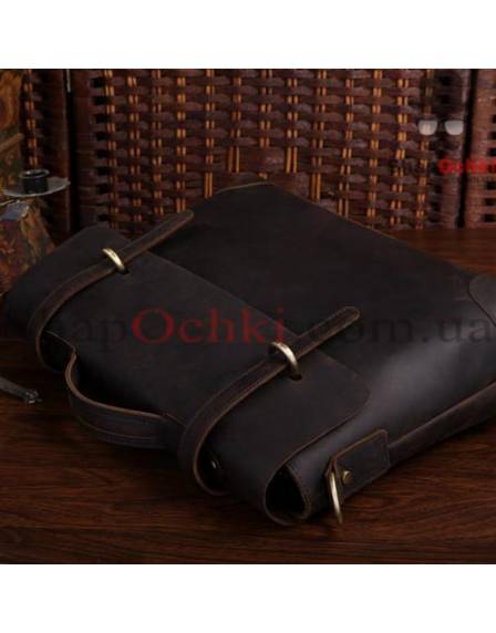 Портфель чоловічий Tiding Bag 7082R-1, шкіра, темно-коричневий