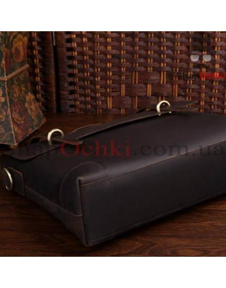Портфель чоловічий Tiding Bag 7082R-1, шкіра, темно-коричневий
