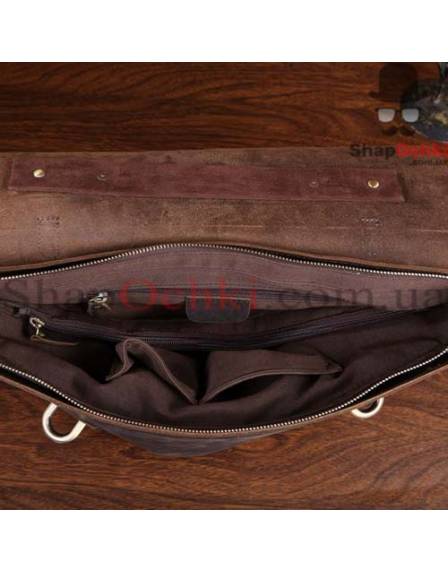Портфель чоловічий Tiding Bag 7082R-1, шкіра, темно-коричневий