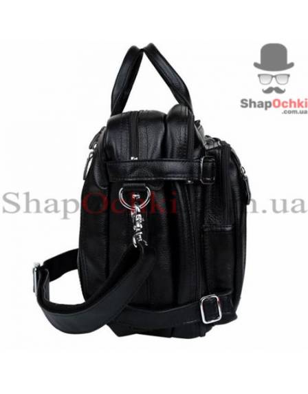 Сумка рюкзак чоловіча Tiding Bag M2217A, шкіра, чорна
