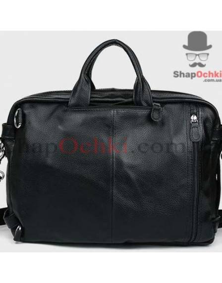 Сумка рюкзак чоловіча Tiding Bag M2217A, шкіра, чорна