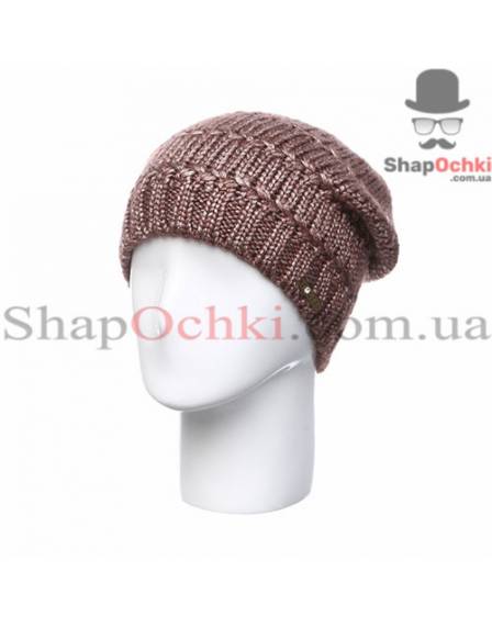 Шапка жіноча Leks, Кліко-2, колір коричневий+бежевий