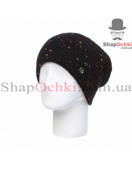 Шапка жіноча Leks, Зоря, чорна+золото