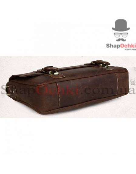 Портфель мужской Tiding Bag t8069DB, кожа, темно-коричневый
