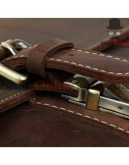 Портфель мужской Tiding Bag t8069DB, кожа, темно-коричневый