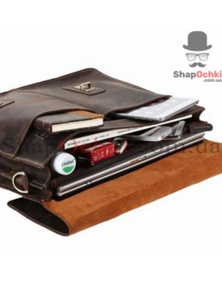 Портфель мужской Tiding Bag t1115, кожа, коричневый