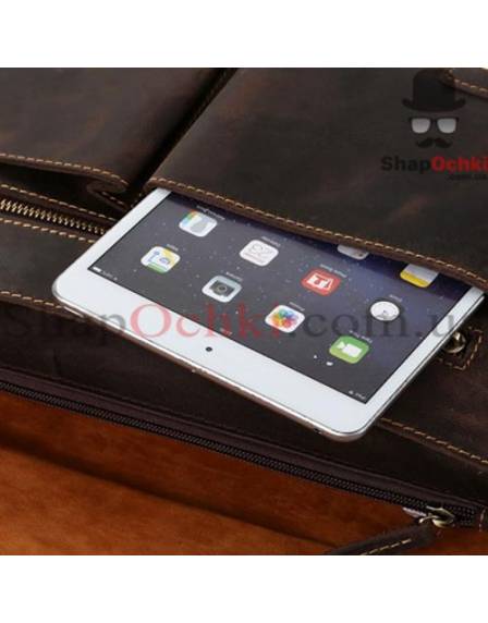 Портфель мужской Tiding Bag t1115, кожа, коричневый