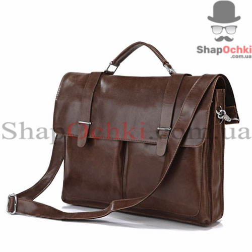 Сумка мужская Tiding Bag 7100B,  кожа,  коричневая