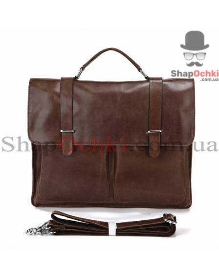 Сумка чоловіча Tiding Bag 7100B, шкіра, коричнева