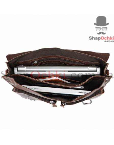 Сумка чоловіча Tiding Bag 7100B, шкіра, коричнева