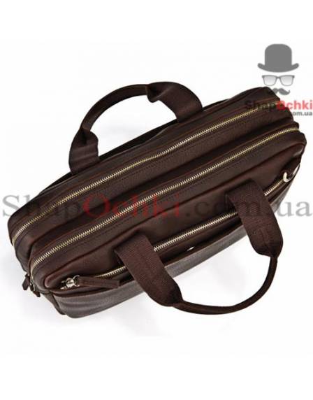 Сумка чоловіча Tiding Bag 7092R, шкіра, темно-коричнева